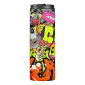 Stedelijke graffiti: kunstmuur thermosbeker (Achterkant)