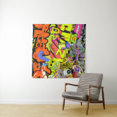 Stedelijke graffiti: kunstmuur wandkleed (In Situ (horizontaal))