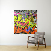 Stedelijke graffiti: kunstmuur wandkleed (In situ)