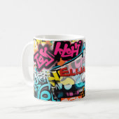 Stedelijke Graffiti Muur Koffiemok (Voorkant links)
