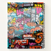 Stedelijke Graffiti Muur Notitieboek (Achterkant)