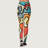 Stedelijke graffiti: naadloze kunsttextuur. leggings (Achterkant)