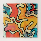 Stedelijke graffiti: naadloze kunsttextuur. legpuzzel (Horizontaal)