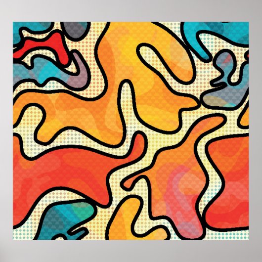 Stedelijke graffiti: naadloze kunsttextuur. poster (Voorkant)