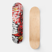 Stedelijke Graffiti Straatkunst Aangepaste ThrowUp Persoonlijk Skateboard (Voorkant)