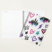 Stedelijke Graffiti Straatkunst NYC Silhouet Planner (Display)