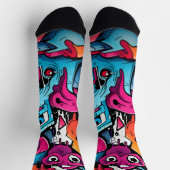 Stedelijke Graffiti Straatkunst Spetters Sokken (Top)