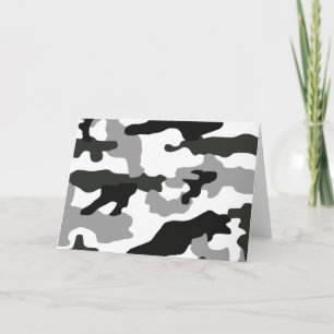 Stedelijke grijze camouflage nr. 15 print   bedankkaart