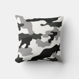 Stedelijke grijze camouflage nr. 15 print kussen