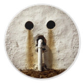 Stedelijke Grunge Blootgestelde Waterleiding Keramische Knop (Voorkant)