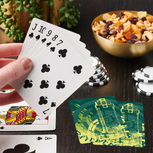 Stedelijke Grunge Y2K Abstracte Cyberpunk Stad Pokerkaarten