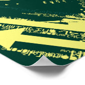 Stedelijke Grunge Y2K Abstracte Cyberpunk Stad Poster (Hoek)