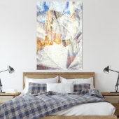 Stedelijke Herfst Abstract Canvas Afdruk (Insitu (Slaapkamer))