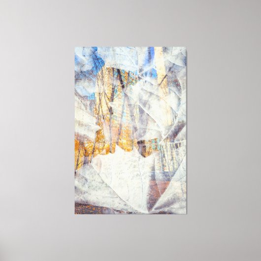 Stedelijke Herfst Abstract Canvas Afdruk (Voorkant)