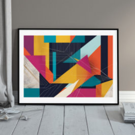 Stedelijke hoeken in beweging poster