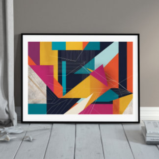 Stedelijke hoeken in beweging poster