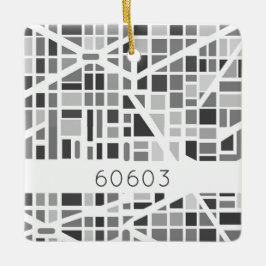 Stedelijke kaart Postcode Architecturaal ontwerp M Keramisch Ornament