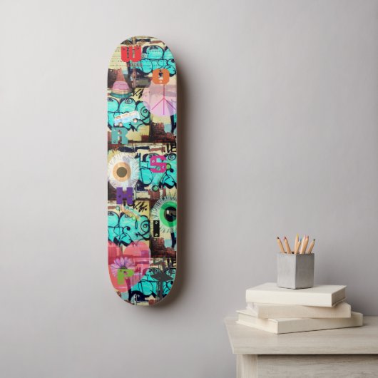Stedelijke Kathedraal Skateboard (Muurkunst)