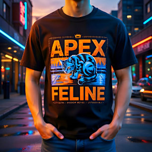 Stedelijke Kattenliefhebber Streetwear Grappige Ap T-shirt