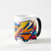 Stedelijke kleurrijke graffiti magische mok (Voorkant rechts)