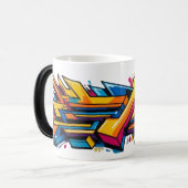 Stedelijke kleurrijke graffiti magische mok (Voorkant links)