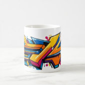 Stedelijke kleurrijke graffiti magische mok (Center)