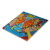 Stedelijke Kunst 17. Tegeltje (Zijkant)