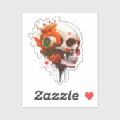 Stedelijke kunst met een coole dynamische rand - B Sticker (Vel)