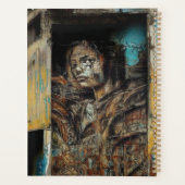 Stedelijke kunst op verlaten gebouw planner (Achterkant)