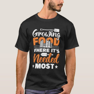 Stedelijke landbouw voor stedelijke boeren t-shirt