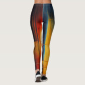 Stedelijke lichten Abstracte geometrie Leggings (Achterkant)