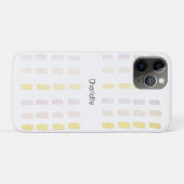 Stedelijke Lilac Geometrische Waterverf Monogram Case-Mate iPhone Case (Achterkant (horizontaal))