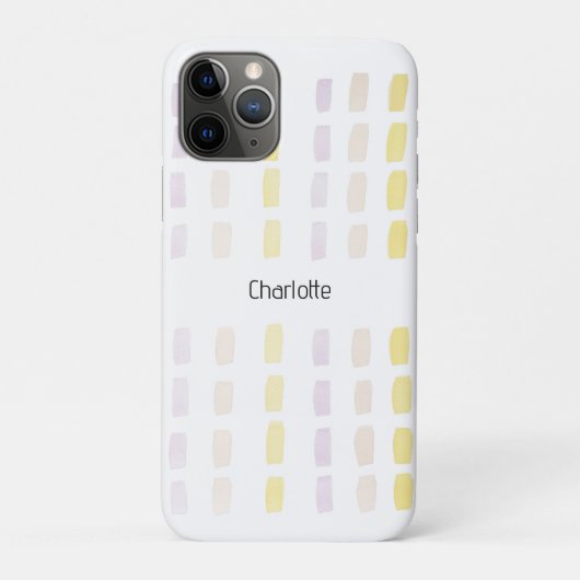 Stedelijke Lilac Geometrische Waterverf Monogram Case-Mate iPhone Case (Achterkant)