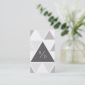 Stedelijke & Moderne Driehoek | Aangepaste zakelij Visitekaartje (Staand voorkant)