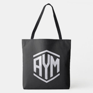 Stedelijke Monogram Zeshoek Grafische Boodschappen Tote Bag