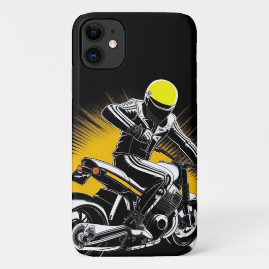 🌃 Stedelijke motorrijder in beweging Case-Mate iPhone Case (Achterkant)