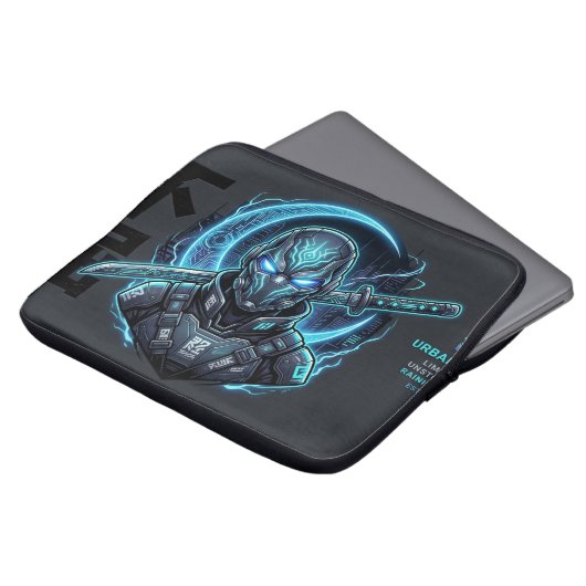 Stedelijke Ninja Cyberpunk Laptop Hoezen (Voorkant top)