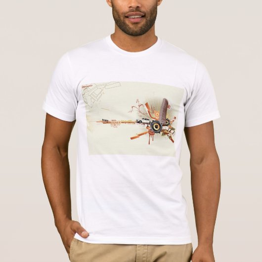 Stedelijke omgeving achtergrond Mannen T-shirt (Voorkant)