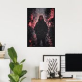 Stedelijke Oni Demon Samurai, Japanse Anime Kunst Poster (Thuiskantoor)