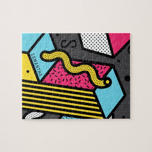 Stedelijke Pop Art Abstracte Geometrische kubus Mo Legpuzzel (Horizontaal)