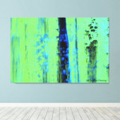 Stedelijke Regen Canvas Afdruk (Insitu (Houten vloer))