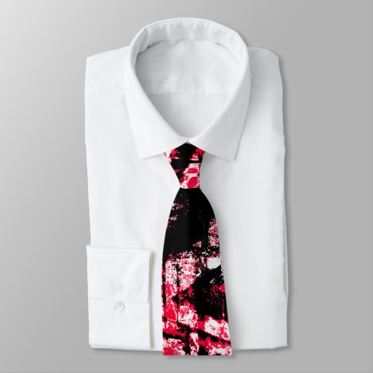 Stedelijke rode graffiti stropdas (Gebonden)