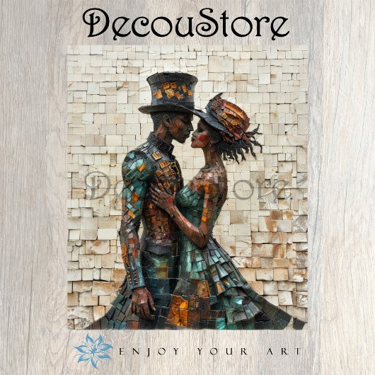 Stedelijke Romantische Decoupage Tissuepapier