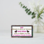 Stedelijke roze en zwarte heupluier informatiekaartje (Staand voorkant)