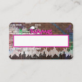 Stedelijke roze en zwarte heupluier informatiekaartje (Achterkant)