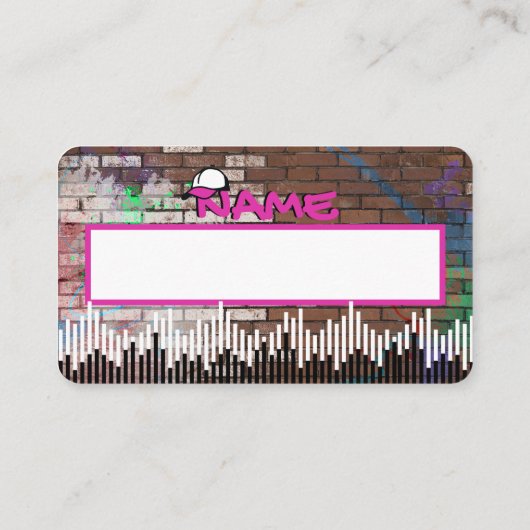 Stedelijke roze en zwarte heupluier informatiekaartje (Achterkant)