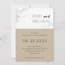 STEDELIJKE RUSTISCHE KRAFT MARBLE ENGAGEMENT PARTY