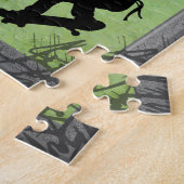 Stedelijke Skateboarder Straatkunst Graffiti Puzze Legpuzzel (Zijkant)