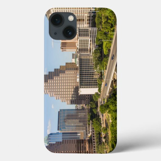 Stedelijke skyline aan Lady Bird Lake Case-Mate iPhone Case (Achterkant)