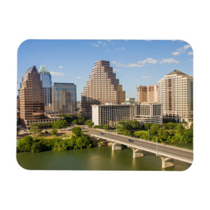 Stedelijke skyline aan Lady Bird Lake Magneet